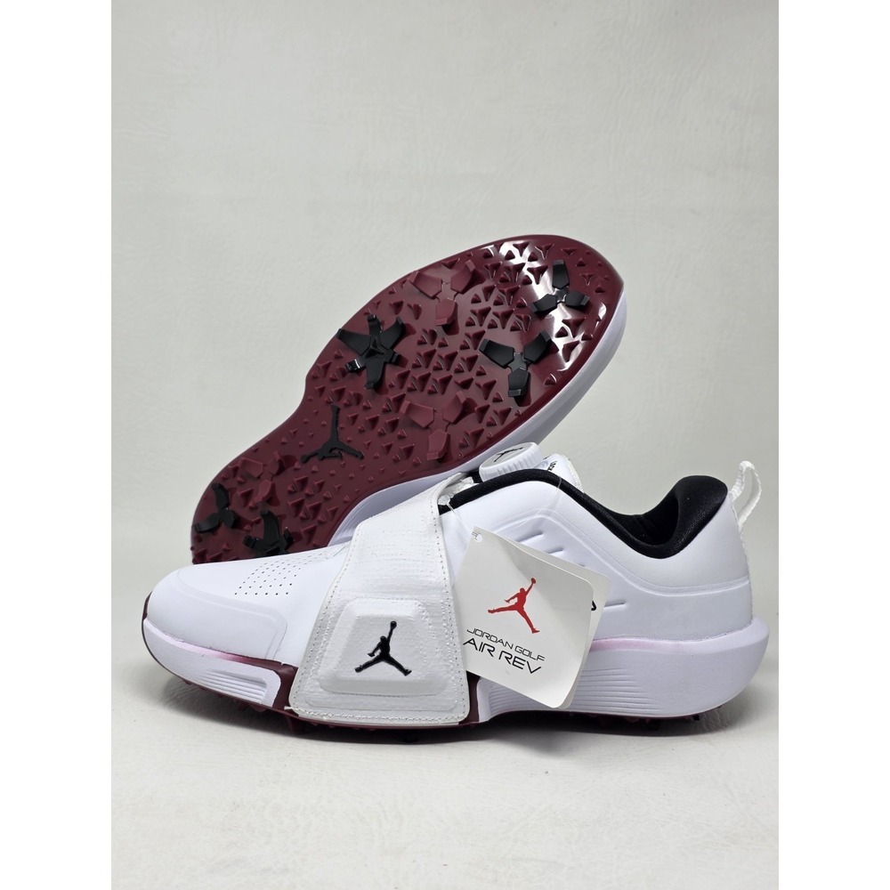 Nike Air Jordan Air Rev White Red Black FV6338-104 Golf Shoes Mens Size 6 New